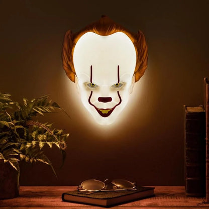 💀🎈 Lampe Pennywise – IT – Masque Lumineux 22 cm 🎈💀