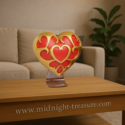 Lampe The Legend of Zelda Heart Container de 25 cm, à poser ou fixer au mur, avec éclairage LED et alimentation USB, sous licence officielle Nintendo.
