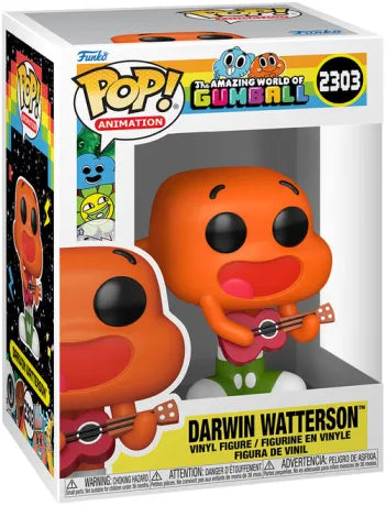 🐟🎸 Funko Pop! Animation N°2303 – Darwin Watterson – Le Monde Incroyable de Gumball 🎸🐟