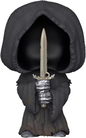 Funko Pop! The Lord of the Rings – Nazgûl (N°1744). Spectre encapuchonné avec épée métallique, posture menaçante. Figurine sombre et iconique de la saga LOTR.
