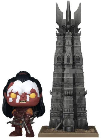 Funko Pop! Town – The Lord of the Rings – Lurtz with Orthanc (N°02). Figurine détaillée de Lurtz avec la tour d’Orthanc, un set emblématique de l’univers du Seigneur des Anneaux.