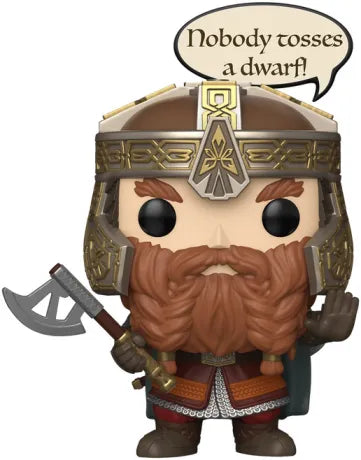 🪓👑 Funko Pop! Movies N°2028 – Gimli – "Nobody Tosses a Dwarf!" (« Personne ne lance un Nain ! ») – The Lord of the Rings (Le Seigneur des Anneaux) 👑🪓