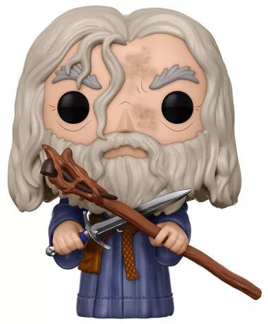 Funko Pop! The Lord of the Rings (Le Seigneur des Anneaux) – Gandalf N°443. Figurine représentant Gandalf le Gris avec son bâton et son épée, fidèle au personnage emblématique de la saga.
