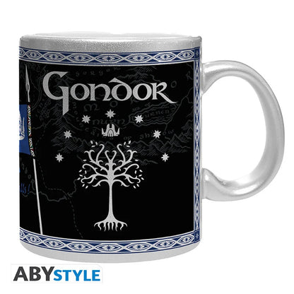 ⚔️🌳 Le Seigneur des Anneaux – Gondor – Mug effet argenté 320 ml 🌳⚔️