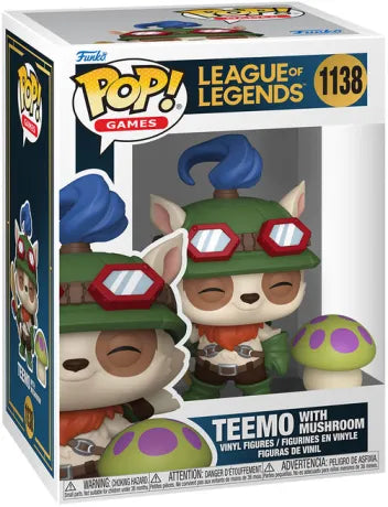 🍄🎯 Funko Pop! Games N°1138 – Teemo with Mushroom (Teemo avec champignon) – League of Legends 🎯🍄