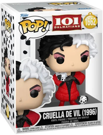 🐾🖤 Funko Pop! Disney N°1662 – Cruella de Vil (Cruella d’Enfer) (1996) – 101 Dalmatians (Les 101 Dalmatiens) 🖤🐾