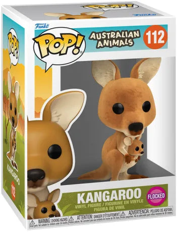 🦘🇦🇺 Funko Pop! Animals N°112 – Kangaroo (Flocked) (Kangourou) 🦘🇦🇺