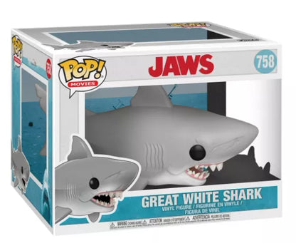 🦈🎬 Funko Pop! N°758 – Great White Shark (Super Sized) – Les Dents de la Mer 🎬🦈