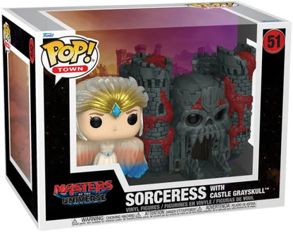 🏰✨ Funko Pop! Town N°51 – Sorceress with Castle Grayskull (La Sorcière avec le Château des Ombres) – Masters of the Universe (Les Maîtres de l'Univers) ✨🏰