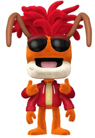 Funko Pop! The Muppets – Pepe the Prawn (Pepe le Roi Crevette) N°1678. Figurine flocked avec lunettes noires, veste rouge et pose iconique.
