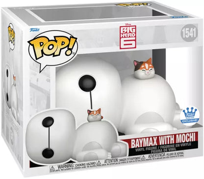 🤍🐱 Funko Pop! Deluxe N°1541 – Baymax with Mochi (Baymax avec Mochi) – Les Nouveaux Héros (Big Hero 6) 🐱🤍
