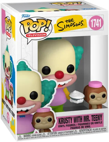 🤡🍰 Funko Pop! Television N°1741 – Krusty With Mr. Teeny (Krusty avec Mr. Teeny) – The Simpsons 🍰🤡