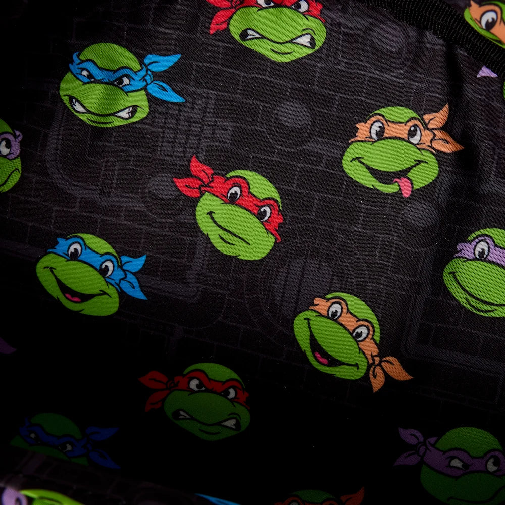 🐢🍕 LES TORTUES NINJAS – Classic Turtle Power – Sac à dos Loungefly 🍕🐢
