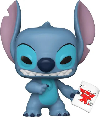 💙😈 Funko Pop! Disney N°1744 – Stitch with Mood Chart (Stitch avec Tableau des Humeurs) – Chase Edition (Édition Chase) – Lilo & Stitch 😈💙