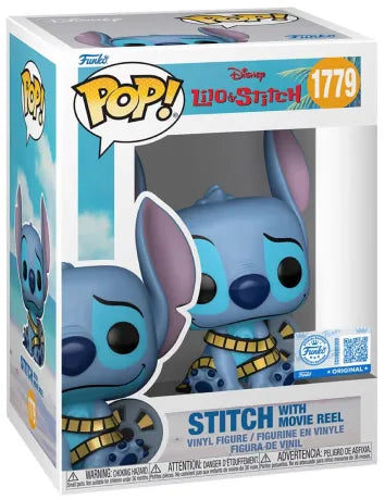 🎬💙 Funko Pop! Disney N°1779 – Stitch with Movie Reel (Stitch avec bobine de film) – Lilo & Stitch 💙🎬