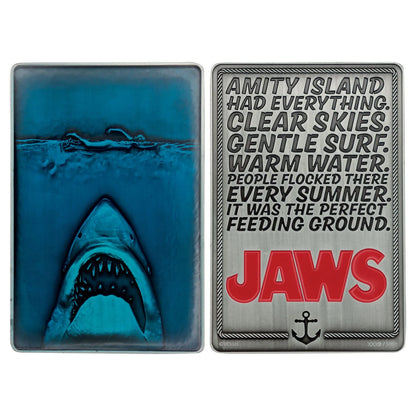 🩸 Lingot Métal – Poster – Les Dents de la Mer 50ᵉ Anniversaire 🦈
