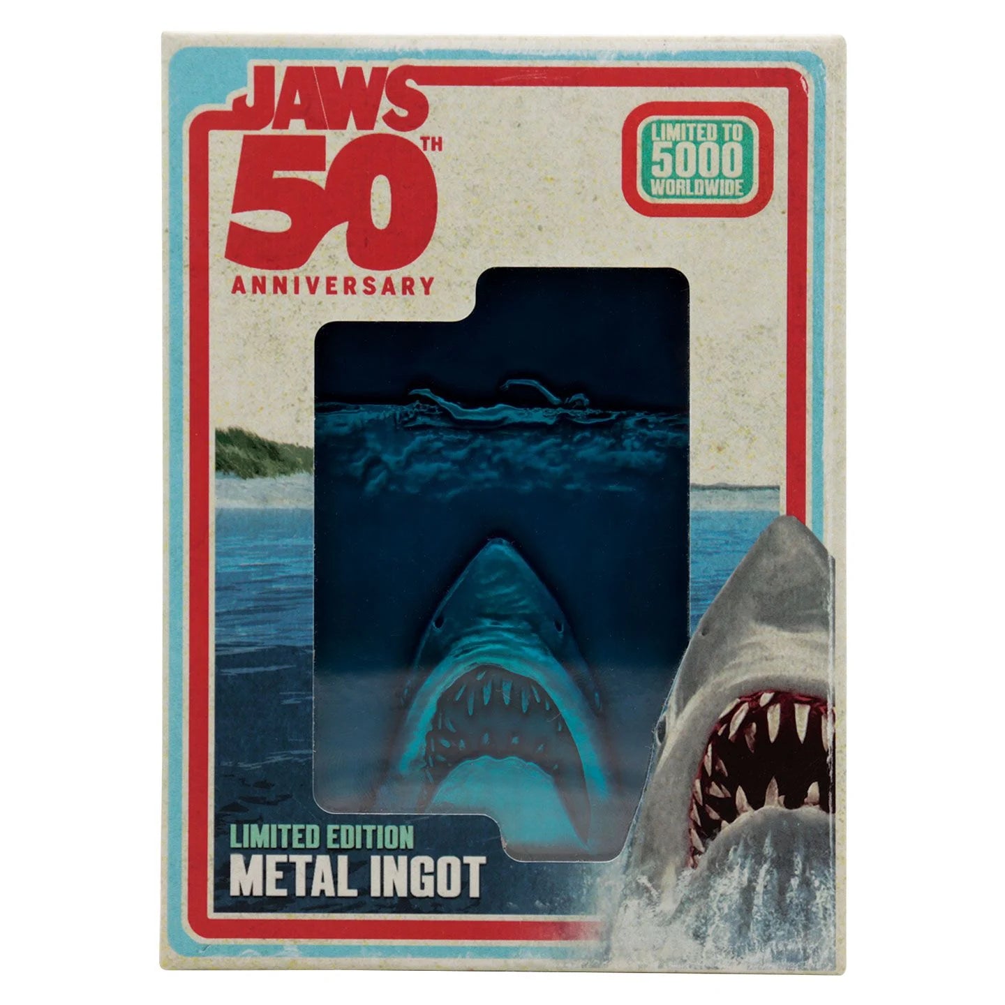 🩸 Lingot Métal – Poster – Les Dents de la Mer 50ᵉ Anniversaire 🦈