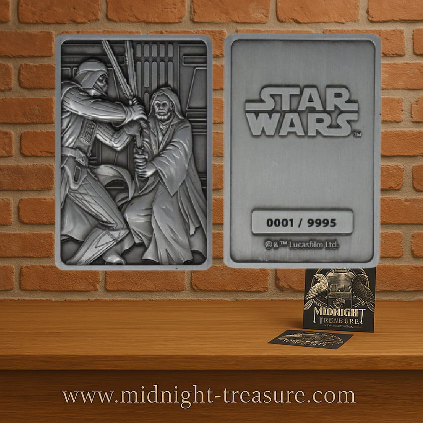 ⚔️✨ Lingot de Collection Star Wars – Duel Dark Vador vs Obi-Wan Kenobi (Édition Limitée 9 995 exemplaires) ✨⚔️