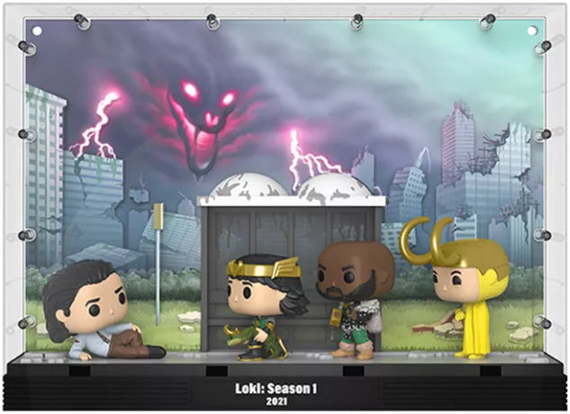 ⏳🐊 Funko Pop! Moment Deluxe N°06 – The Void (Le Néant) – Loki, Alligator Loki, Kid Loki, Boastful Loki & Classic Loki – Marvel Studios Loki 🐊⏳