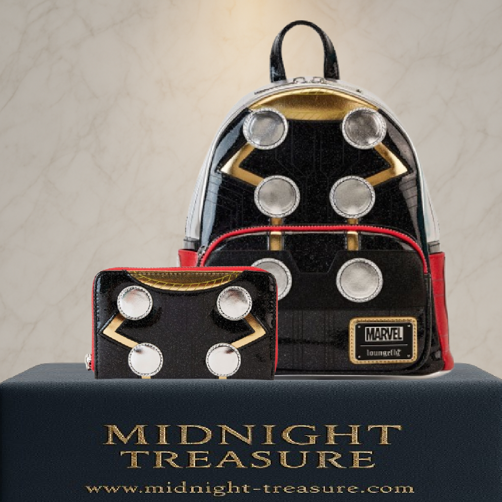 ⚡🔨 Lot Loungefly – Sac à Dos & Porte-Monnaie Thor – Marvel 🔨⚡