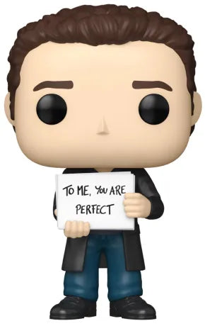Funko Pop! Love Actually – Mark (N°1960). Figurine représentant la scène des pancartes, fidèle au personnage du film romantique culte.