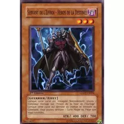 ⚔️🌩️ Carte Yu-Gi-Oh! - Servant de l’Effroi, Héros de la Destinée [Guerrier/Effet] – Lumière de la Destruction (LODT-FR004) 🌩️⚔️