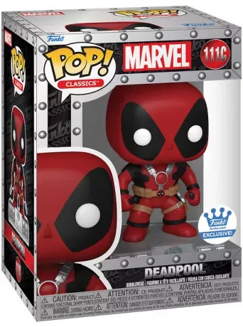 🔴⚔️ Funko Pop! Classics N°111C – Deadpool – Year Two (Deuxième année) – Limited Edition 10 000 pièces – Funko Exclusive – Marvel ⚔️🔴
