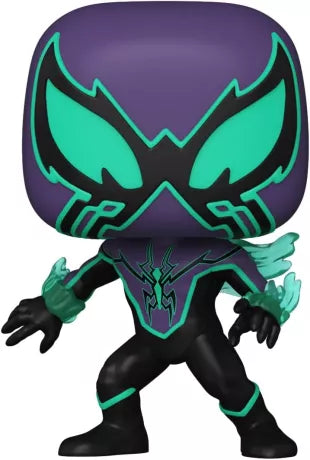 Funko Pop! Marvel Comics – Chasm (N°1446). Ben Reilly dans sa forme obscure avec costume violet et effets verts. Une figurine percutante pour les fans de Spider-Man et des anti-héros Marvel.