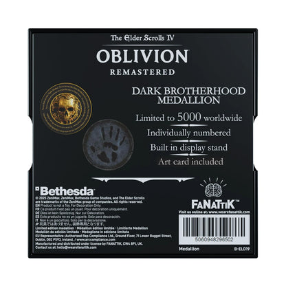 🗡️🖐️ Médaillon Édition Limitée – Confrérie Noire – The Elder Scrolls IV: Oblivion Remastered 🖐️🗡️