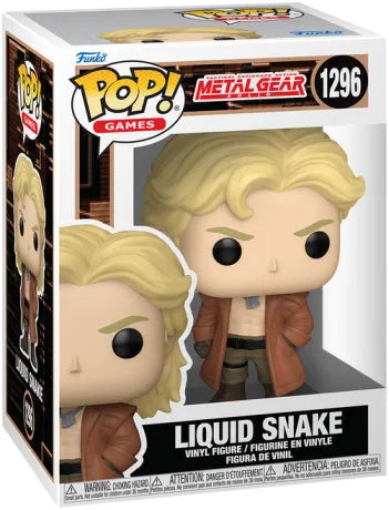 🐍🔥 Funko Pop! Games N°1296 – Liquid Snake – Metal Gear Solid 🔥🐍