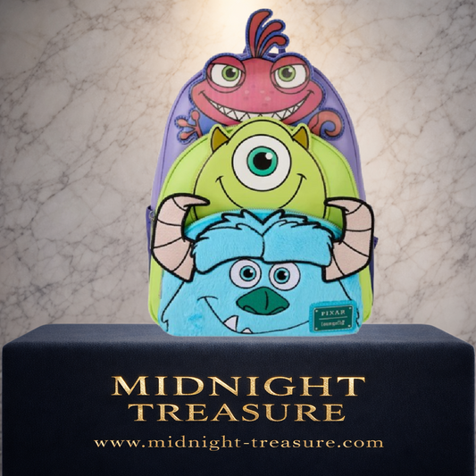 👁️💙 Mini Sac à Dos Loungefly – Monsters, Inc. (Monstres et Cie) – Sulley, Mike & Randall 💙👁️