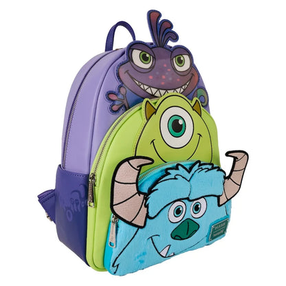 👁️💙 Mini Sac à Dos Loungefly – Monsters, Inc. (Monstres et Cie) – Sulley, Mike & Randall 💙👁️