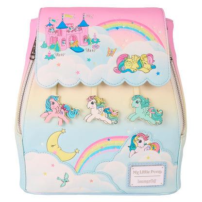👁️🌈 Mini Sac à Dos Loungefly – My Little Pony – Univers Arc-en-ciel & Nuages 🐴✨