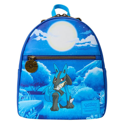 👁️🌕 Mini Sac à Dos Loungefly – Pokémon – Lucario 🌕👁️  23 x 27 x 12 cm