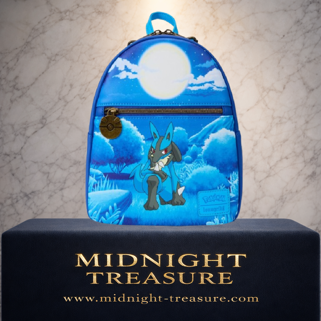 👁️🌕 Mini Sac à Dos Loungefly – Pokémon – Lucario 🌕👁️  23 x 27 x 12 cm