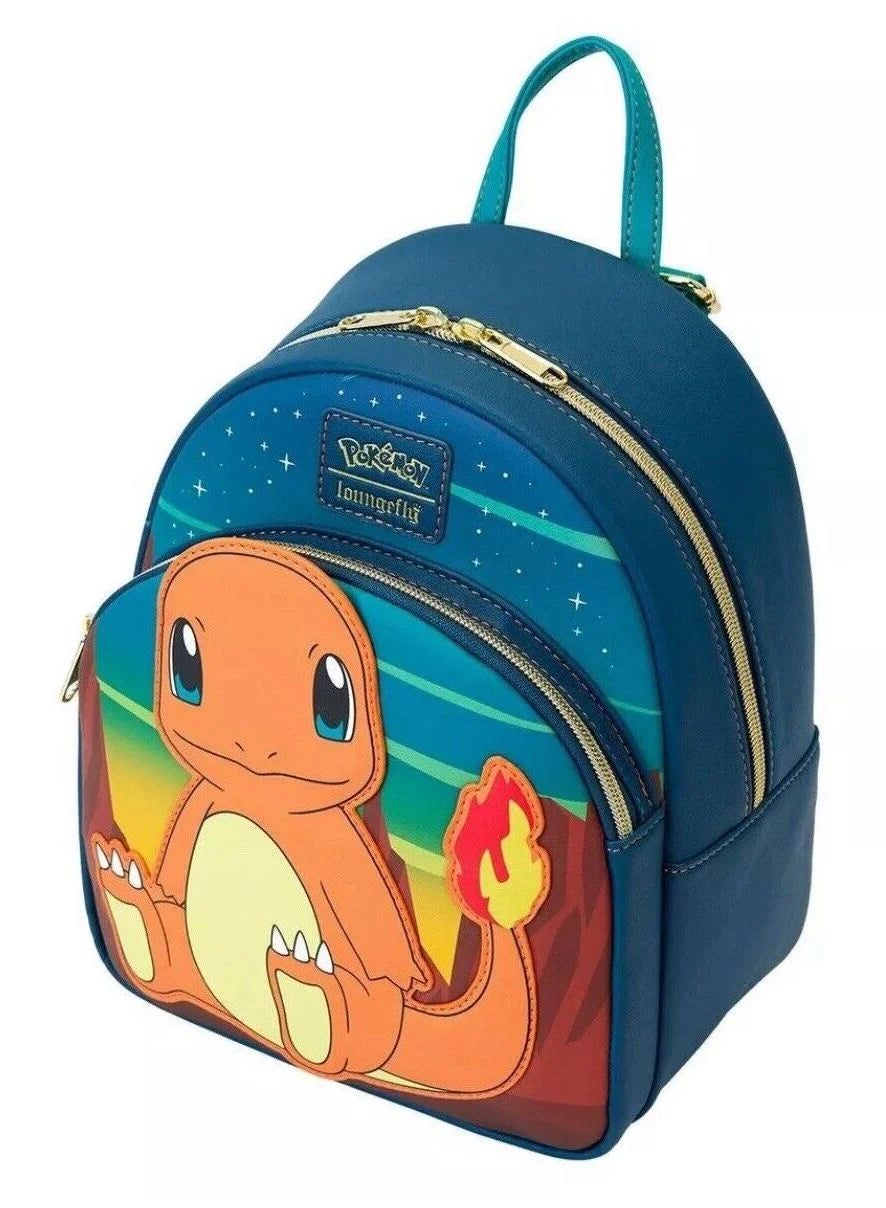 🔥🦎 Pokémon – Salamèche (Charmander) – Mini Sac à Dos Loungefly 🦎🔥