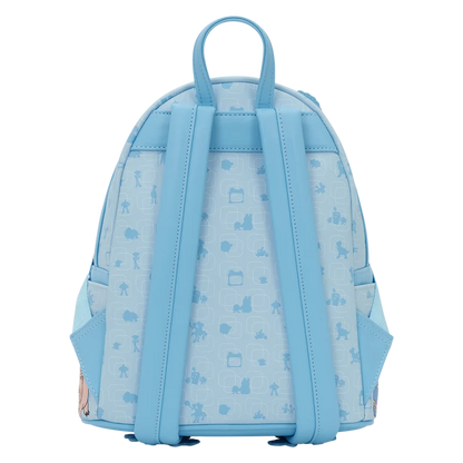 🤠📱 Mini Sac à Dos Loungefly – Toy Story 5 – Woody, Buzz, Jessie, Forky & Lilypad 📱🚀