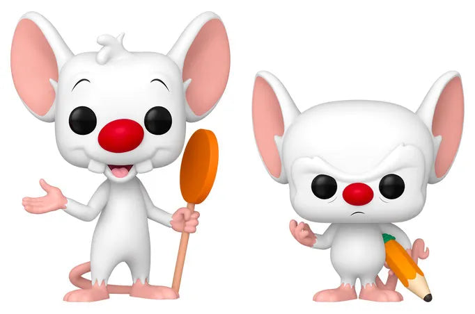 🐭🧠 Funko Pop! Animation – Pinky & The Brain (Minus & Cortex) – Pack 2 figurines 🧠🐭