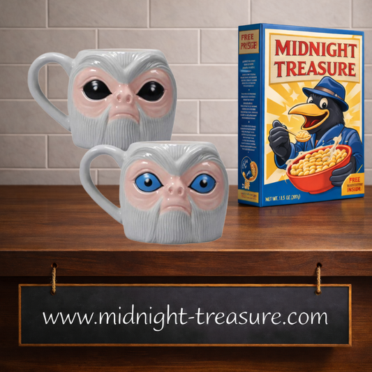 Mug 3D thermoréactif Demiguise Les Animaux Fantastiques sous licence officielle Wizarding World. Tasse en céramique dont les yeux changent du noir au bleu avec une boisson chaude.