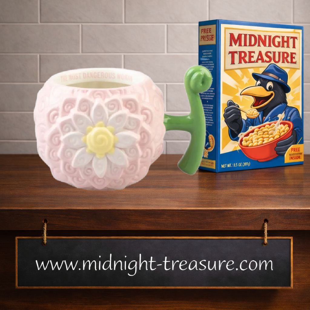 Mug 3D One Piece Netflix – Fruit Flower-Flower Hana Hana no Mi – 600 ml. Réplique fidèle du Fruit du Démon de Nico Robin avec motifs floraux sculptés en relief et anse verte. Un objet collector élégant pour les fans de One Piece.