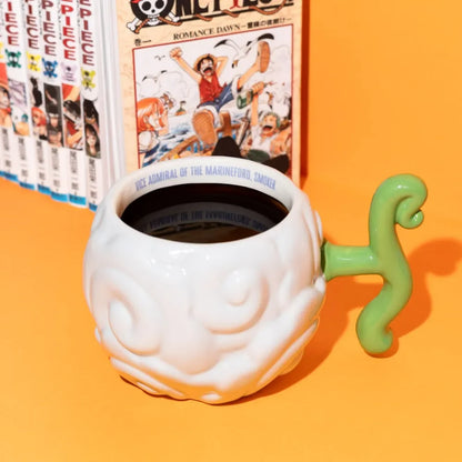 ☁️🚬 ONE PIECE NETFLIX – Mug 3D Fruit Smoke-Smoke (Moku Moku no Mi) 600 ml 🚬☁️