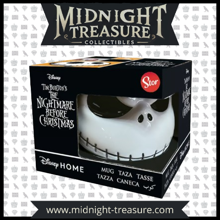 Mug 3D Jack Skellington - L'Étrange Noël de Monsieur Jack (475ml). Une tasse en céramique sculptée à l'effigie du célèbre Roi des citrouilles. Un must-have pour les fans de Tim Burton et de Nightmare Before Christmas