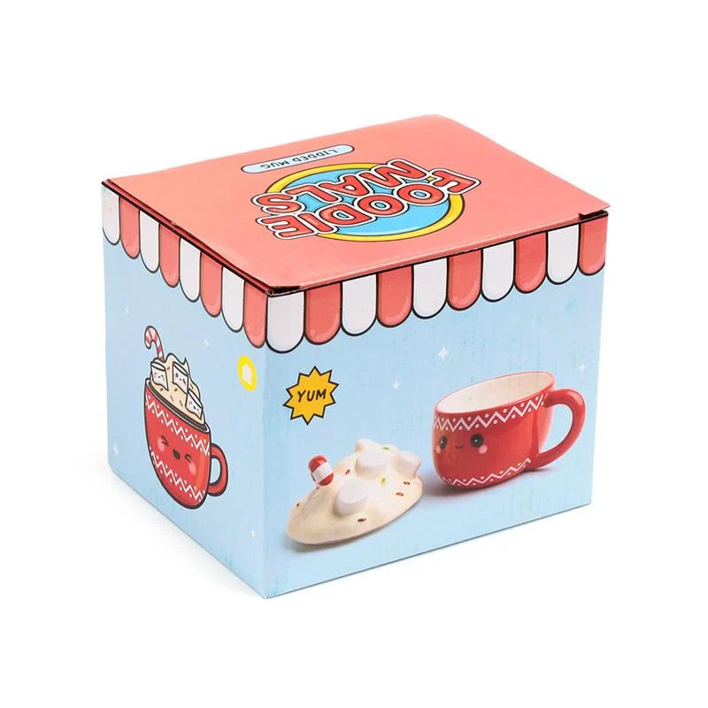 ☕🍫 Mug Kawaii – Chocolat Chaud – Mug 3D avec Couvercle – 325 ml 🍫☕