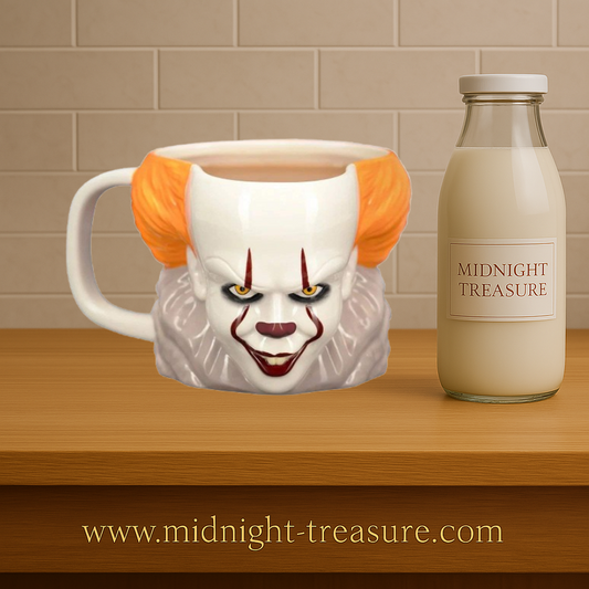 Mug 3D Pennywise – CA (IT) – 330 ml – Officiel. Mug en céramique sculpté à l’effigie du clown terrifiant Pennywise. Un must-have pour les fans de Stephen King et d’horreur.