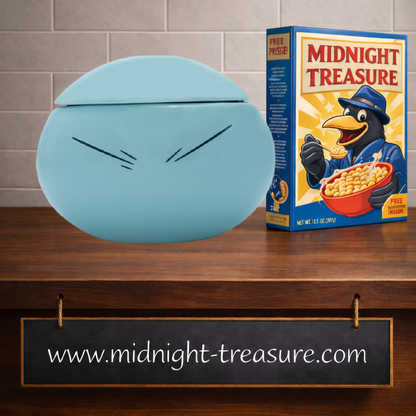 Mug 3D Rimuru Tempest 500 ml sous licence officielle Moi quand je me réincarne en Slime. Reproduction sculptée du célèbre Slime bleu avec couvercle amovible. Un mug collector idéal pour les fans de l'anime Tensei Shitara Slime Datta Ken.