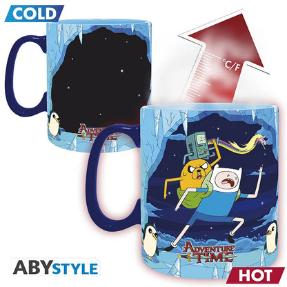❄️🔥 ADVENTURE TIME - Mug thermoréactif - 460 ml 🔥❄️