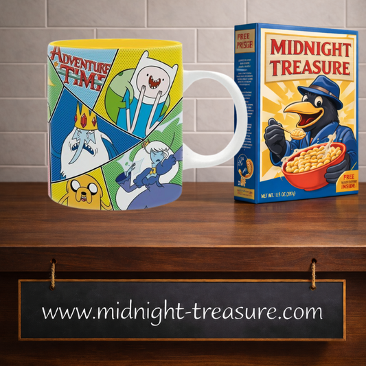 Mug Adventure Time personnages 320 ml en céramique avec Finn, Jake, Marceline et les héros du royaume de Ooo sur design coloré officiel Cartoon Network.