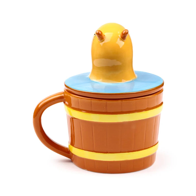 💛🦫 Capybara – Duke – mug + couvercle 3D – 350 ml 🦫💛