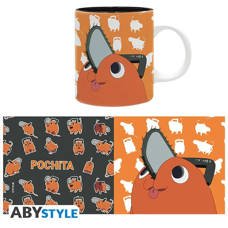 🪚🧡 Chainsaw Man – Pochita – mug – 320 ml 🧡🪚