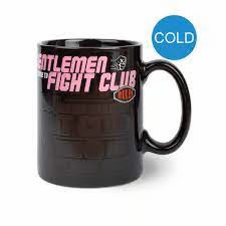 🖤🥊 Fight Club – Mug thermoréactif – Règles du Fight Club – 315 ml 🥊🖤